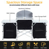 Outdoor Camping Kitchen Stand Kitchen Compartments Storage Stable with Carry Bag