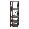 Industrial Ladder Book Storage Shelf Plant Stand / Bedside End Table Nightstand