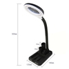 Adjustable 5X/10X Magnifier Magnifying Glass Light Desk Lamp With 40 LED Lights