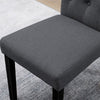 1/2/4/6 Dining Chairs Armchair High Back Linen/Velvet Upholstered Wood Legs Home