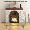 Iron Fire Panel Spark Flame Barrier Screen Wide Metal Mesh Safety Fire Place NEW