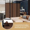 4 Panels Folding Room Divider Lightweight Wall Partition 182CM Privacy Screen