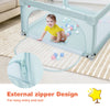 Baby Playpen Large Play Yard Toddler Portable Activity Center Play Yard W/Gates