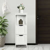 White 2 Drawers Cabinet Bedside Table Bathroom Shelf Nursery Storage Cupboard