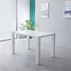 White High Gloss Dining Table Rectangle Office Table PC Desk Workstation MDF UK