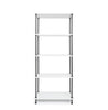 5 Tier Shelving Display Unit Versatile Wall & Pantry Storage Modern Wooden Metal