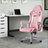 Executive Racing Gaming Office Chair Swivel PU Leather Computer Desk Chair Pink