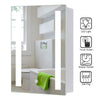 50*70cm Wall Touch Sensor Bathroom LED Light Medicine Illuminated Mirror Cabinet