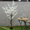 5FT Large Artificial Cherry Peach Tree Blossom Flowers Potted Plant In/Outdoor