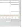 3ft Single Bed frame Wooden Bunk Beds with Storage White Wood Kids Childrens Bed