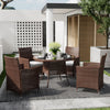 Outdoor Rattan Garden Table Chairs Patio Furniture Bistro Set Dining Table Party