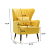Upholstered Oyster High Back Armchair Sofa Wingback Chair Lounge Fireside Seat