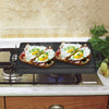 Non Stick Cast Iron Reversible Griddle Plate Frying Skillet Pan Cooking BBQ&HOB