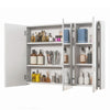 Wall-Mounted Bathroom Mirror Cabinet 3 Door Storage Cupboard Adjustable Shelves