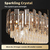 3-Tier Stunning Clear Crystal Chandeliers Lights Hanging Ceiling Lamp Art Drop