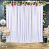 Large White Wedding Backdrop Drape Sheer Silk Curtain Engagement Bridal Studio