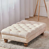 Extra Large Chesterfield Footstool /Coffee Table Button Seat Bench Ottoman Bench
