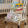 3 Tier Kitchen Trolley Cart Metal Storage Rack Bathroom Organizer Adjustable