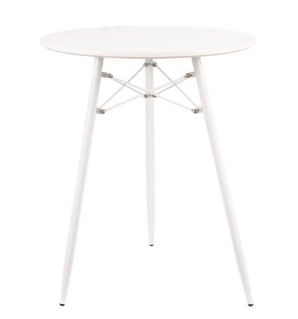 23 Inch Dining Table Round Coffee Table Side Tables w/Metal Legs Wooden Top