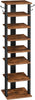 Shoe Rack Wooden Tall Shoe Rack Narrow Shoe Storage Organizer Slim Shoe Shelf