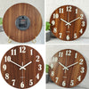 Luminous Wooden Wall Clock Art Wall Clock Living Room Wall Decor