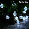 30LED SOLAR POWERED RETRO BULB STRING LIGHTS GARDEN OUTDOOR FAIRY SUMMER LAMP UK