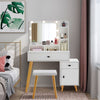 Dressing Table White Vanity Makeup Desk Drawers Mirror Stool Dresser Cabinet