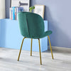 Dining Rectangle Table and 4 Velvet Fabric Chairs Set Kitchen Dinning Room UK