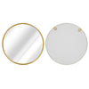 Industrial Gold Round Wall Mirror 20in Home Bathroom Wall Mounted Vanity Decor