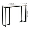 Marble Console Table Large Side End Table Entry Hall Table Open Storage Shelf UK
