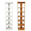 7 Tier Shoe Rack Vertical Wooden Organizer Storage Stand Hallway Shoes Tower