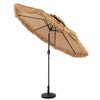 2.64M Thatched Tiki Umbrella 2 Tier Hawaiian Style Hula Patio Beach Parasol