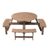 6/8Seater Picnic Table and Bench Set Wooden Outdoor Garden Pub Bench Party Table