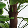 Artificial Tree Plants Monstera Leaves Tropical Palm Foliage In Pot Home Office