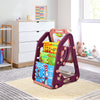 3 in 1 Kids Art Easel 2 Sides Magnetic Whiteboard Chalkboard W/Book Storage Rack