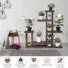 6 Tier Garden Flower Rack Wooden Plant Stand Pot Display Shelf House Decoration