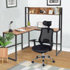L-Shaped Corner Computer Desk Large PC Table Workstation with Storage Bookcase