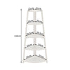 5-Tier Corner Shelf Ladder Bookshelf Bookcase Rack for Plant/Book/Trophy Display