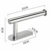Self Adhesive Toilet Roll Holder Bar Towel Ring Rail Stainless-Stee