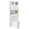Over-The-Toilet Storage Cabinet 3-Tier Washing Machine Rack W/ Adjustable Shelf
