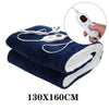 ELECTRIC HEATED THROW OVER BLANKET SOFT FLEECE WASHABLE HOME OFFICE TIMER WARMUK