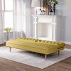 Yellow Sofa Bed 3 Seater Fabric Click Clack Sleeper Sofabed Couch Recliner