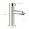 Cloakroom Chrome Luxury Bathroom Modern Basin Sink Mono Mixer Tap with 2 Hoses