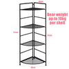 Folding Corner Plant Stand 4 Tier Metal Storage Shelf Flower Display Rack