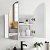 White Bathroom Mirror Cabinet Wall Mount Storage With Shelf 2 Door Cupboard