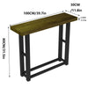 Industrial Wooden Hallway Console Table Rustic Narrow Foyer Table Thicken Legs