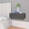 2pcs Floating Nightstands Wall-Mounted Shelf Table with Drawer Chipboard Bedroom