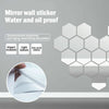 Mirror Wall Sticker Roll Self Adhesive Stick Room Film Decor Bathroom PET Sliver