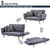 Recliner Small Sofa Bed Velvet Loveseat Kids Sofa Couch with Adjustable Armrest