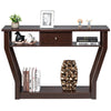 Console Table Modern Entryway Accent Table Wood Narrow Hall Desk Sofa Side Table